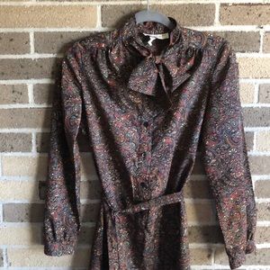 Groovy Paisley Shirtdress